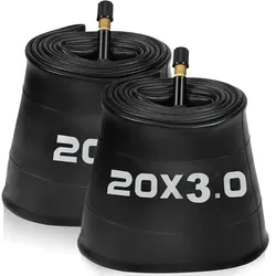 2x Fatbike Fahrradschlauch 20x3 Zoll Set für Fat Bike Schlauch 20 Zoll 20 x 3.0