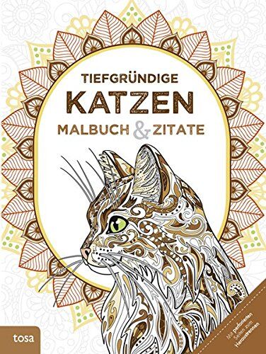 Tiefgründige Katzen: Malbuch & Zitate - Preis vom 09.10.2026 07:28:09 h