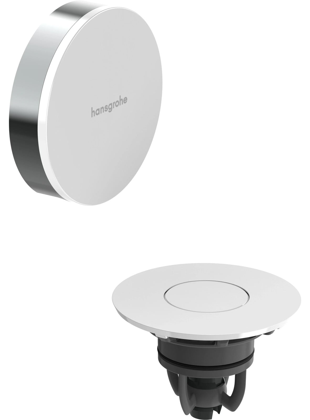 Hansgrohe Flexaplus afvoer- en overloopset, chroom, hoogglanzend