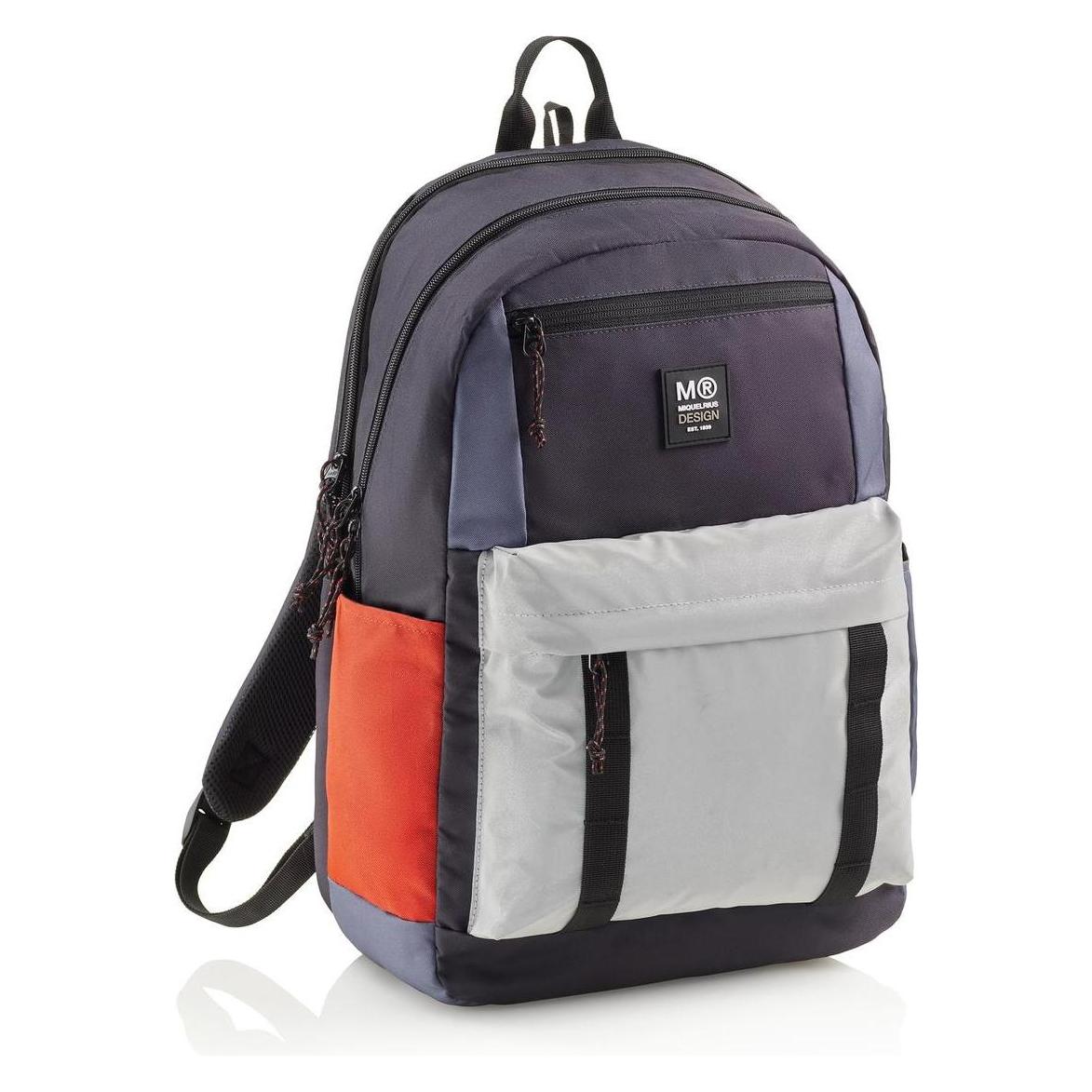 Miquelrius Rucksack Triple Amsterdam Recy 28l 3 Fächern blau (28 l) (A193337)