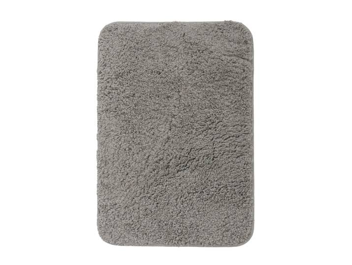 Badteppich Hochflor MERLE 60 x 90 cm grau