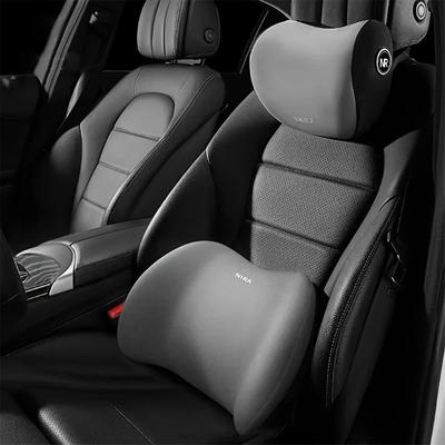 Uplift Treasures Ergonomic Memory Foam Car Neck Support Pillow grey waist