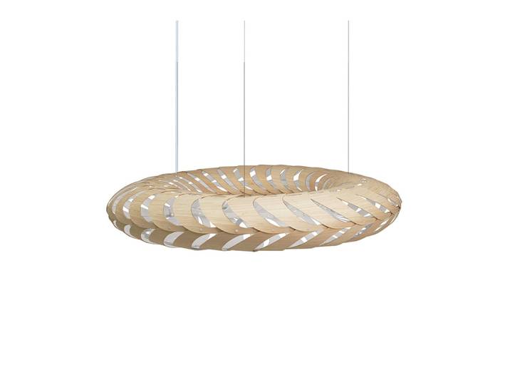 Maru Suspension Ø110 Blanc 1 Côté - David Trubridge - Salon / séjour - Bambou