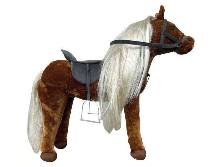 Vedes Kuscheltier Amia Plüschpferd Goldie, Sattelhöhe 46 cm mit Sound