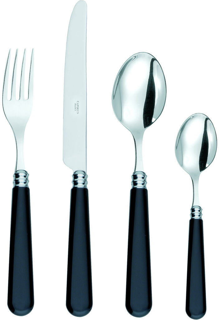 CAPDECO Altea 24 Piece Cutlery Set, Service for 6 Black 24