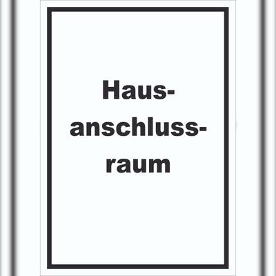 HB-Druck Hausanschlussraum Schild mit Text HAR hochkant A5 (148x210mm)