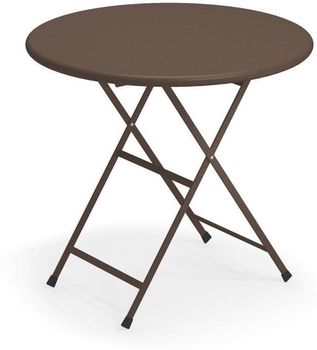 Emu Arc en Ciel 346 Klapptisch Ø80 (dunkelbraun (41, INDIAN BROWN)) dunkelbraun (41, INDIAN BROWN)