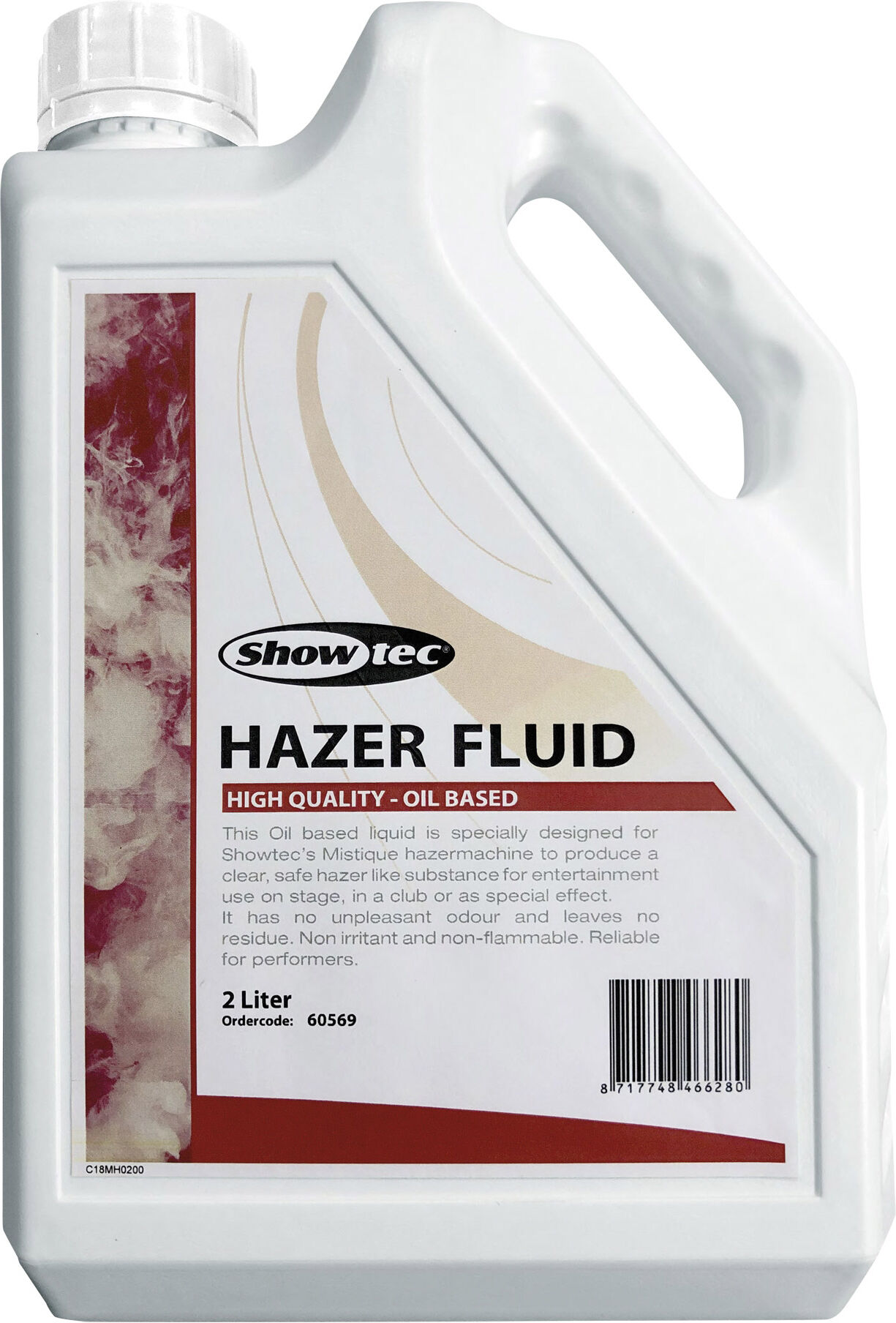 Showtec Mhl-2 Hazer-Flüssigkeit 2 Liter – Auf Ölbasis – Für Mistique