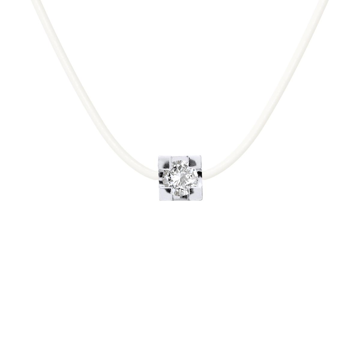 DIADEMA - Halskette Transparentes Nylon - Echter Diamant