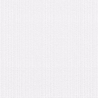 Natalie White Vinyl Textured Paintable Striped Wallpaper - 21 inches wide by 33 feet long