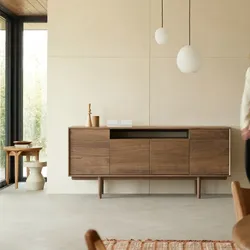 Ellie - Buffet aus massivem Nussbaum 180 cm