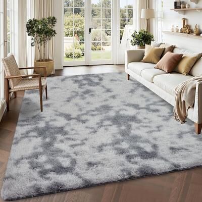 Garvee Modern Shag Fluffy Area Rug