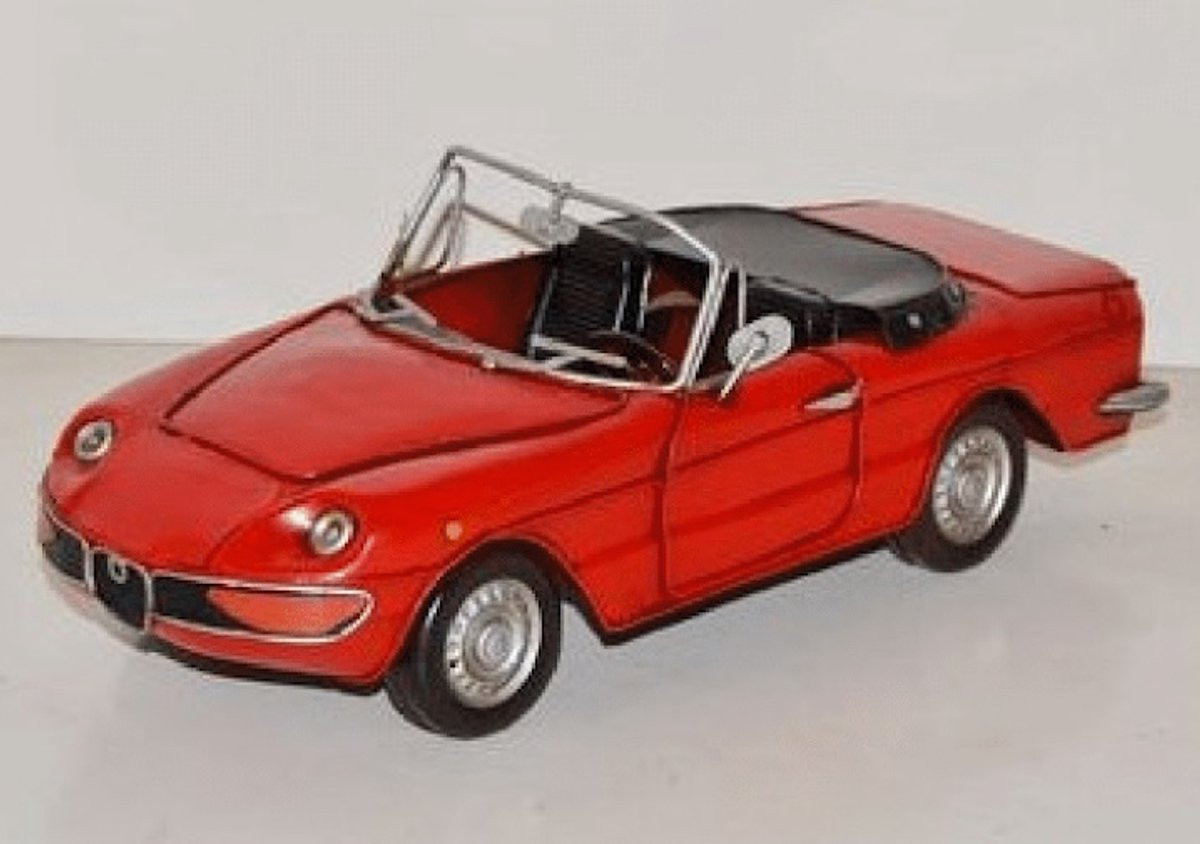 MadDeco Blikken Auto Spider Veloce Alfa Romeo B/D/H: 31 x 20 x 10 cm