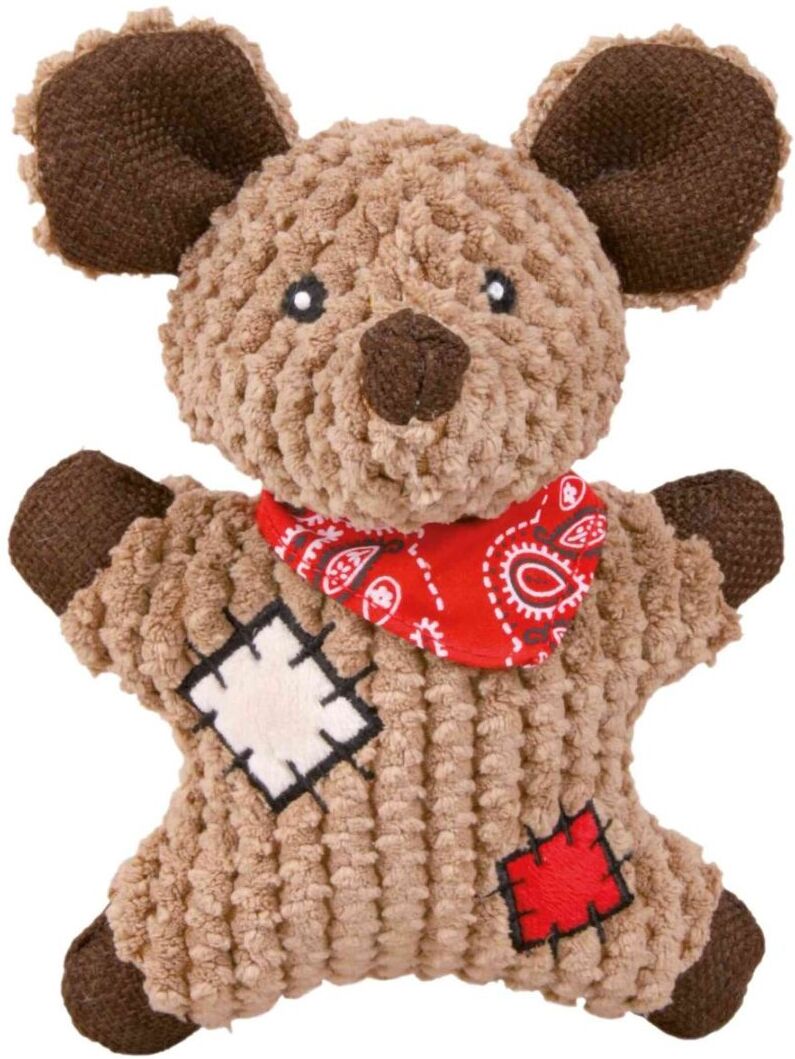 TRIXIE Maus mit Flicken, Stoff / Jute, 19 cm