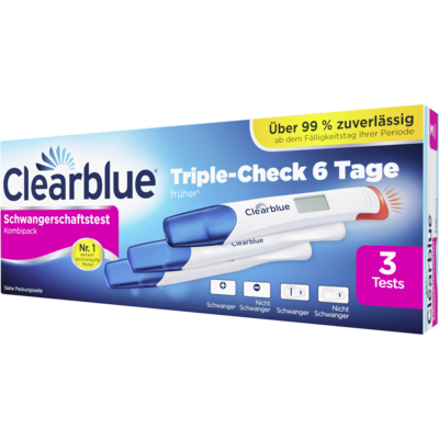 WICK Pharma - Zweigniederlassung der Procter & Gamble GmbH CLEARBLUE Schwangerschaftst.TripleCheck ultra-früh 3 St 17165254