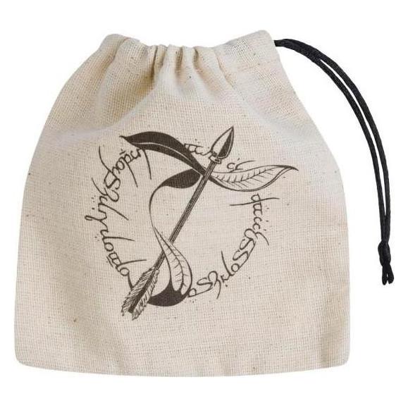 Q Workshop BELV141 - Elvish Beige & schwarz Basic, Würfeltasche (BELV141)