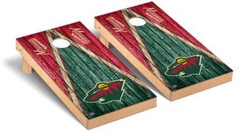 Skip's Garage Minnesota Wild NHL Triangle Cornhole Board Set