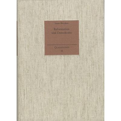 Reformation und Demokratie, Gebundene Ausgabe von Immo Meenken, Frommann-holzboog, 978-3-7728-1599-7