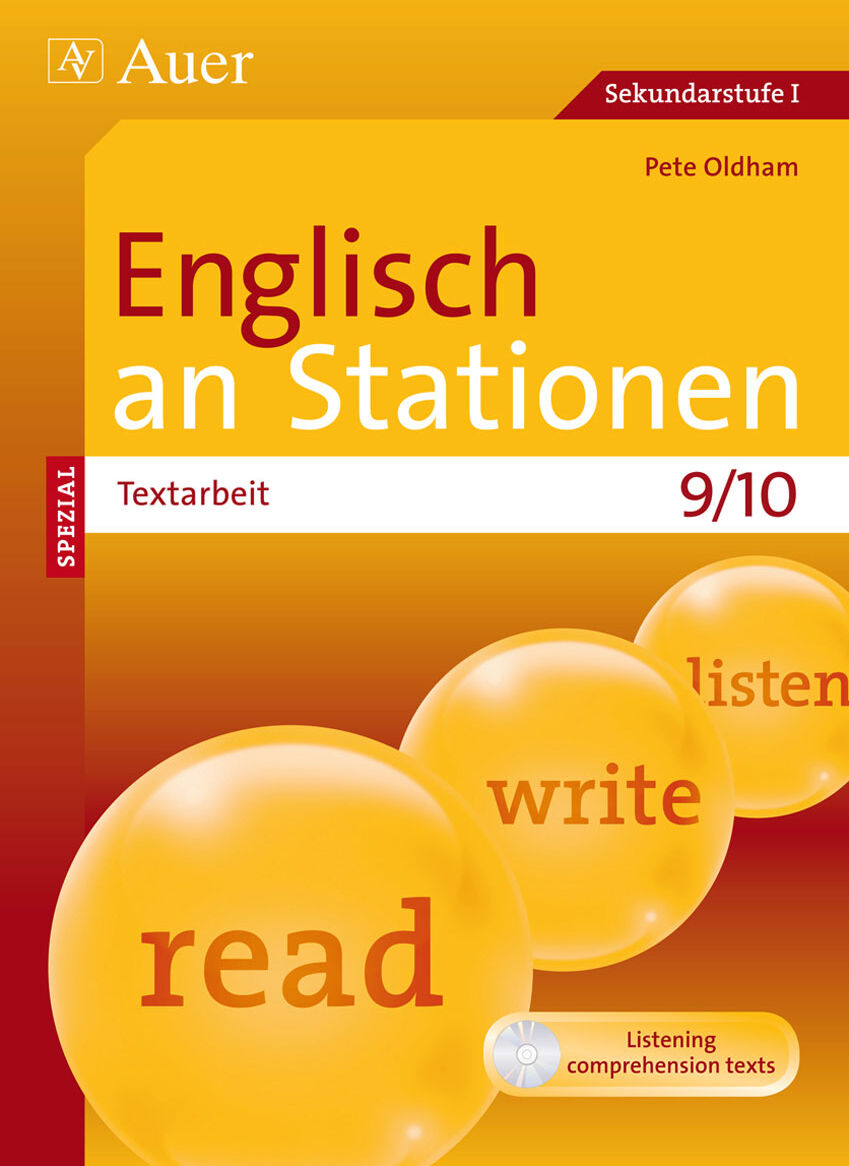 Auer Verlag Englisch an Stationen Spezial Textarbeit 9/10