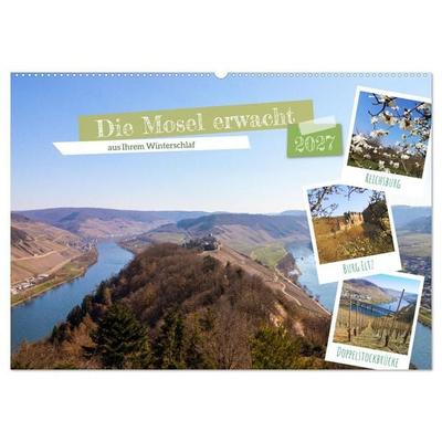 Die Mosel erwacht aus Ihrem Winterschlaf (Wandkalender 2027 DIN A2 quer), CALVENDO Monatskalender