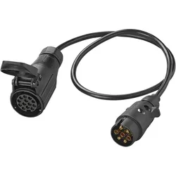 ProPlus Adapterkabel für Anhängerkupplungssteckdose 7/13-polig, 80 cm
