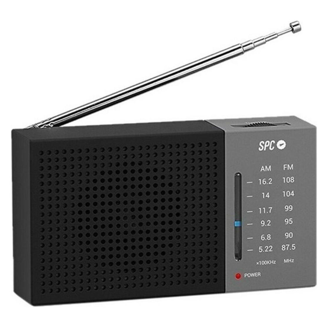 SPC Jetty Lite Tragbar Digital Schwarz (AM, FM) (4584N)