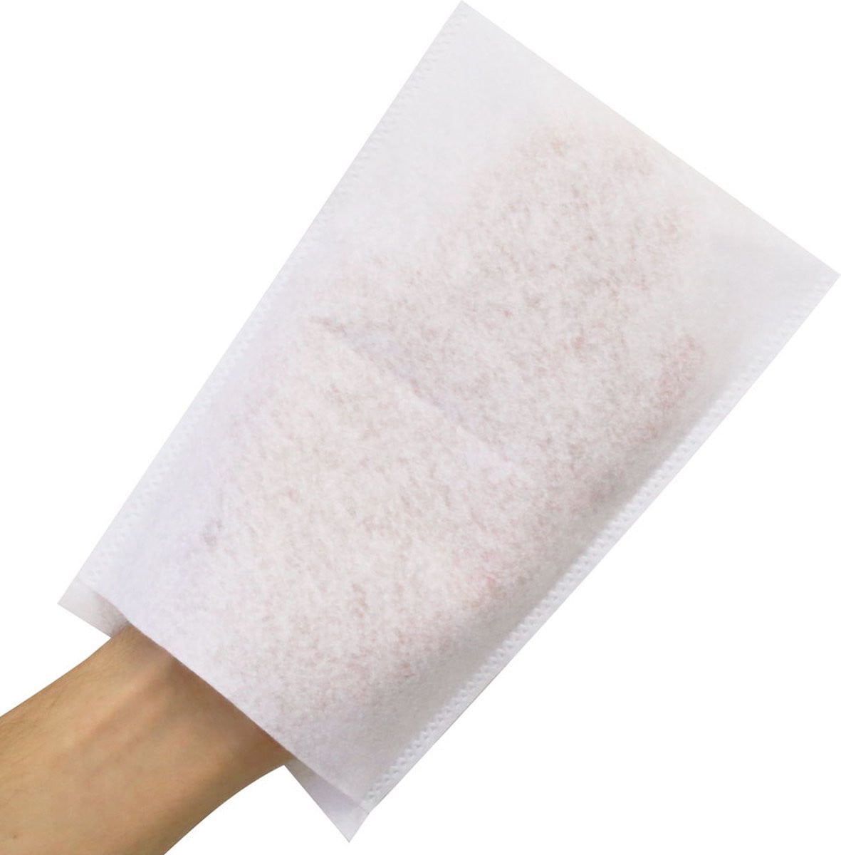 50x Hygostar wegwerp washandjes van molton in wit