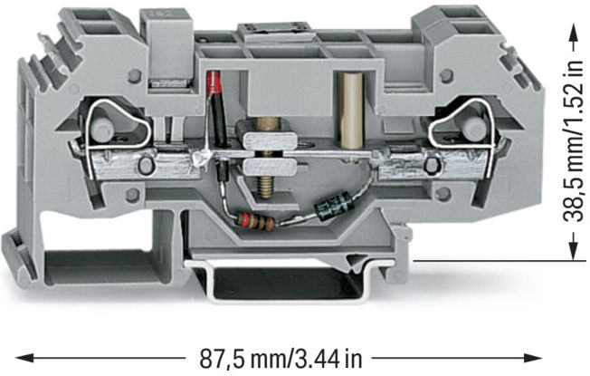 WAGO Connecteur de séparation 282-140 0,2-6mm² gris CAGE CLAMP® (282-140)