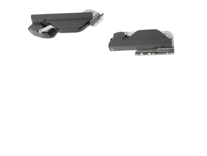 Scharnierfreies Hebeklappentür-Hardware-Kit, Verstellbare Schrank Weiche Stopp-Klappenhalterung Aluminiumrahmen, Freischwebende Deckel-Hebeunterstützungsausrüstung(4pack,Heavy-duty)
