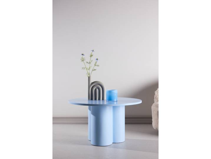 Venture Home Olivia, runder Couchtisch, modern & elegant, Ø 80 cm Sofatisch, MDF, rund, sanft geformt, anspruchsvoll, klar