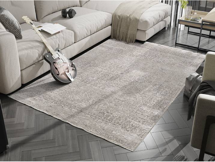 Kurzflorteppich Kronos Time Beige 240 x 330cm Polyester