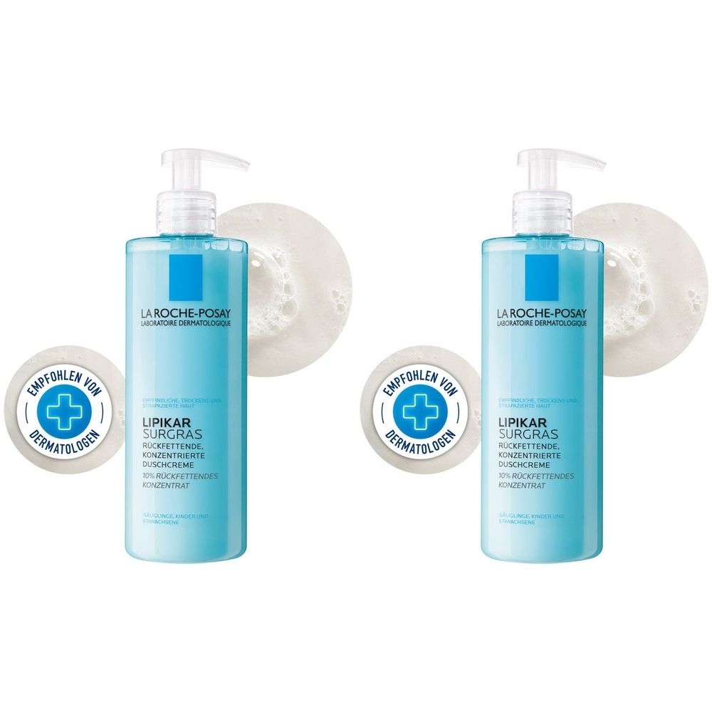 Roche-Posay Lipikar Surgras Duschgel 2x 2x400 ml