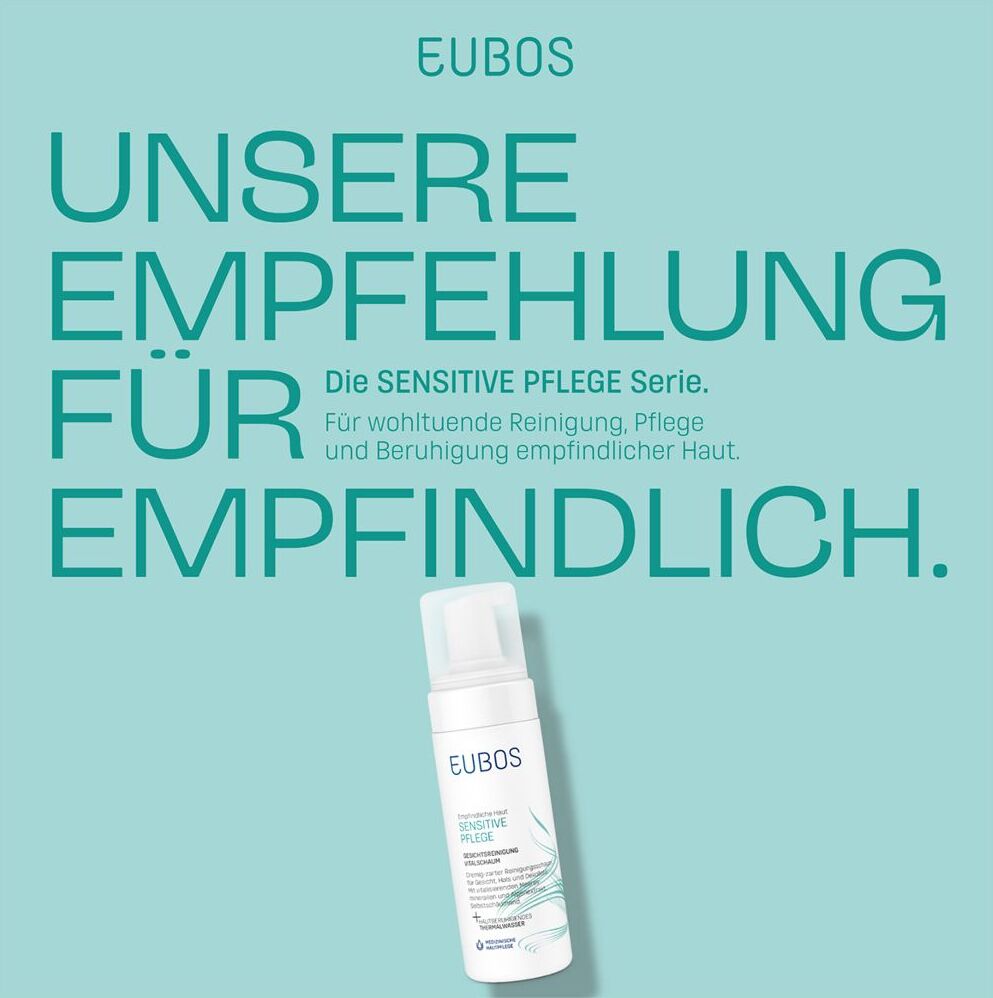 Eubos Sensitive Pflege Vitalschaum Gesichtsreinig. 150 ml Schaum