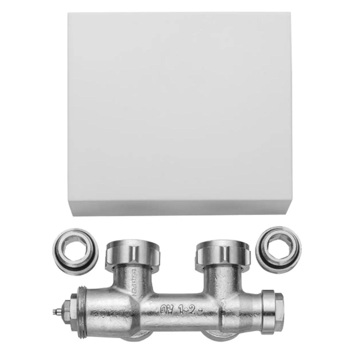 Kermi Ventilhahnblock, Casteo Eckform, Blende weiss, 1 Stück/VPM (ZV01200001)