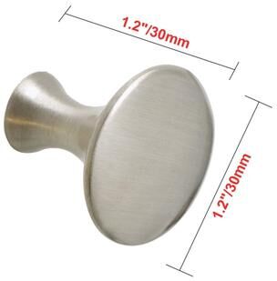 "Utopia Alley Charlton Cabinet Ring Pull Knob - Decorative Cabinet Drop Pull Knobs for Cabinets - Metal Pull Knobs 1 1/5"""