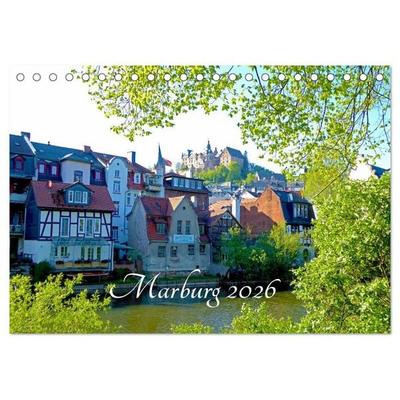 Marburg 2026 (Tischkalender 2026 DIN A5 quer), CALVENDO Monatskalender