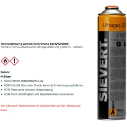 SIEVERT Schraubkartusche Ultragas 2205 210 g 380 ml - 220583
