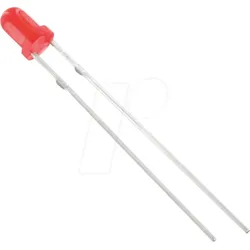 3034R1D-ESA-E - LED 3mm, bedrahtet, rot, 3000 mcd, 60°