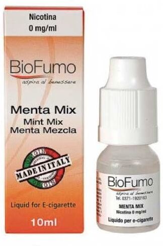 Biofumo Menta Mix  Liquido Pronto Da 10 Ml Aroma Mentolato