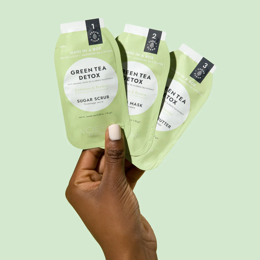 Voesh Mani Moments DIY At-Home Spa Manicure Kit Green Tea