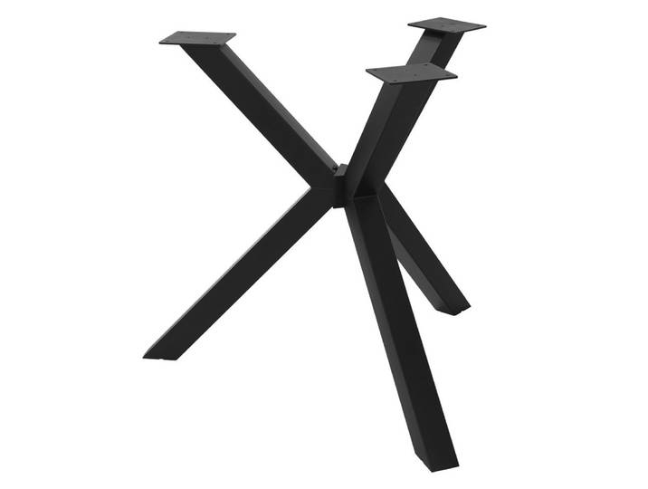ML-DESIGN Tischbein Tischbeine Metall Schwarz Tischgestell Spider Outdoor wetterfest, Tischfüße X-Form Tischkufen Stahl Untergestell Möbelfüße Ø94,5 x 73 cm