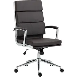 CLP Bürostuhl Cleveland Kunstleder   Farbe: braun, Material: Kunstleder