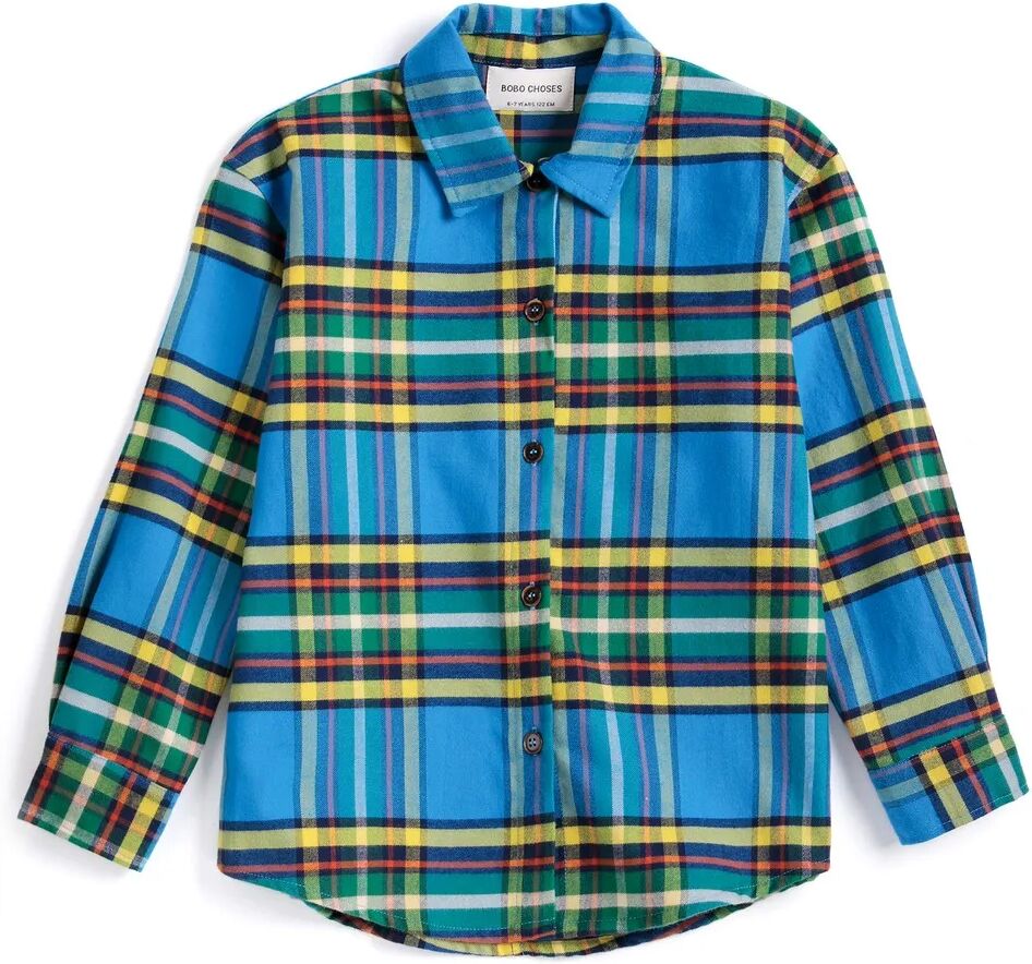 Bobo Choses Chemise Tartan Bleu 2/3 ans