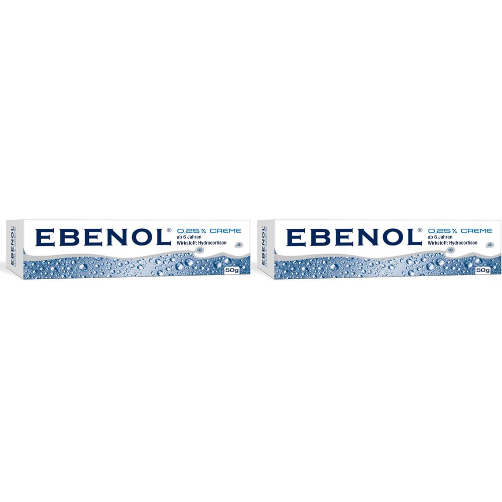 Ebenol 0.25% Doppelpack 2x50 g Creme