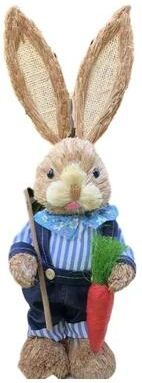 Inspire Essentials Cute Easter Bunny Decoration Rustic Rabbit Figure For Home Decor a