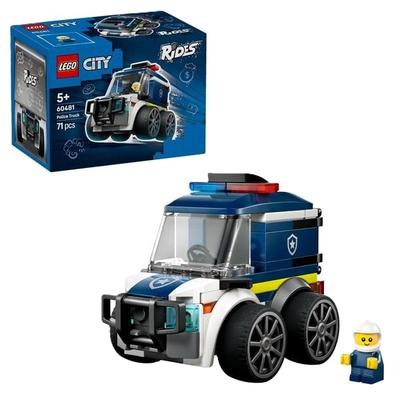LEGO City 60481 Coole Flitzer Polizei-Truck, Spielzeugauto und Minifigur