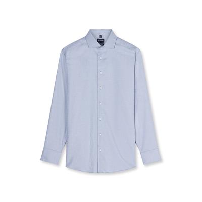 Businesshemd OLYMP "OLYMP Luxor, Modern Fit, Royal Kent", Herren, Gr. 42, Normaler Arm, blau (royal), 100% Baumwolle, Hemden