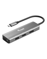 Equip Adapter Usb-C -> Hdmi/DisplayPort/Vga 4K/1080P/60Hz gr Digital/Daten Digital/Display/Video (133485)