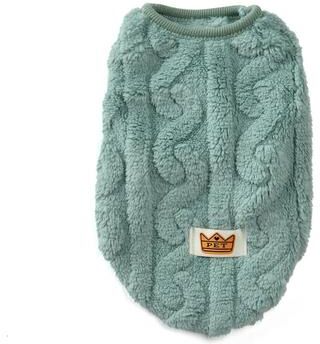 Uplifted Finds Fleece Warm Dog Vest Soft Cozy Sleeveless Winter Pet Overall l green
