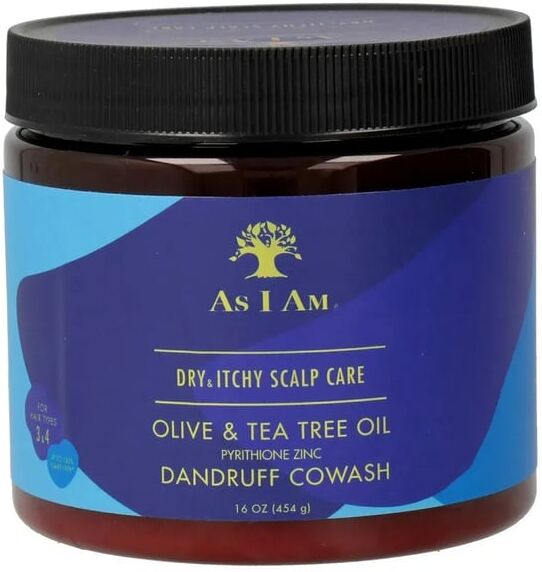 As I Am Dry & Itchy Scalp Care Olive & Tea Tree Oil Dandruff Cowash 454g